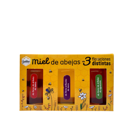 Trio Miel de Abejas - Floraciones Distintas - GuateBee - 225g