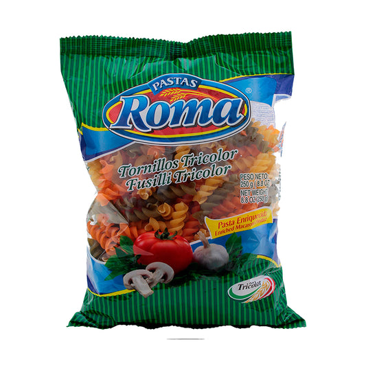 Bolsa de Tornillo Tricolor - Pasta Roma - 250g