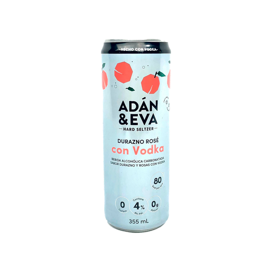 Bebida Adan y Eva – Sabor Durazno Rose con Vodka - 355ml