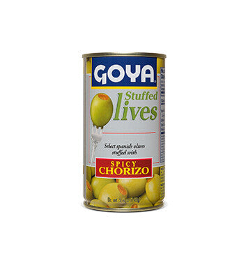 Aceitunas rellenas de Chorizo picante - Goya - 148.84g