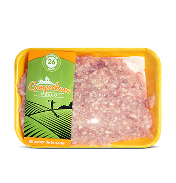 Carne molida de pollo -  Pollo Campechano - 1Lb/bandeja