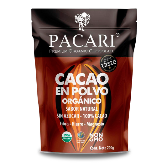 Cacao en Polvo Organico 100 - Pacari - 200g (Producto bajo pedido)