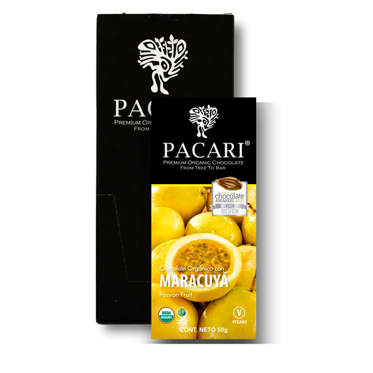 Display Chocolate Pacari Organico – 60 Cacao Maracuya - 10x500g