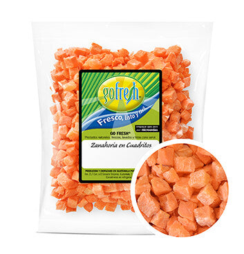 Zanahoria en Cuadros - Gofresh - Bolsa - 1 Lb (bajo pedido)