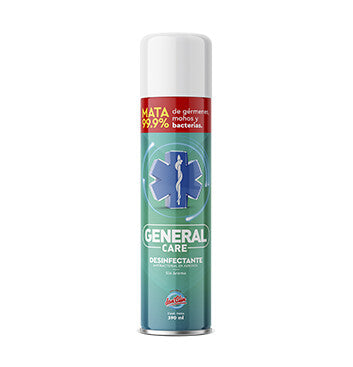 Desinfectante Antibacterial en aerosol - General Care -  390ml - Sin olor