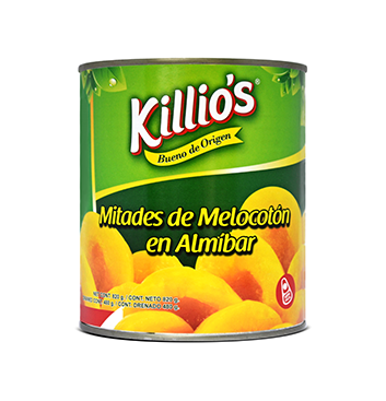 Lata de Melocoton en Almíbar-Killios- de 820gr
